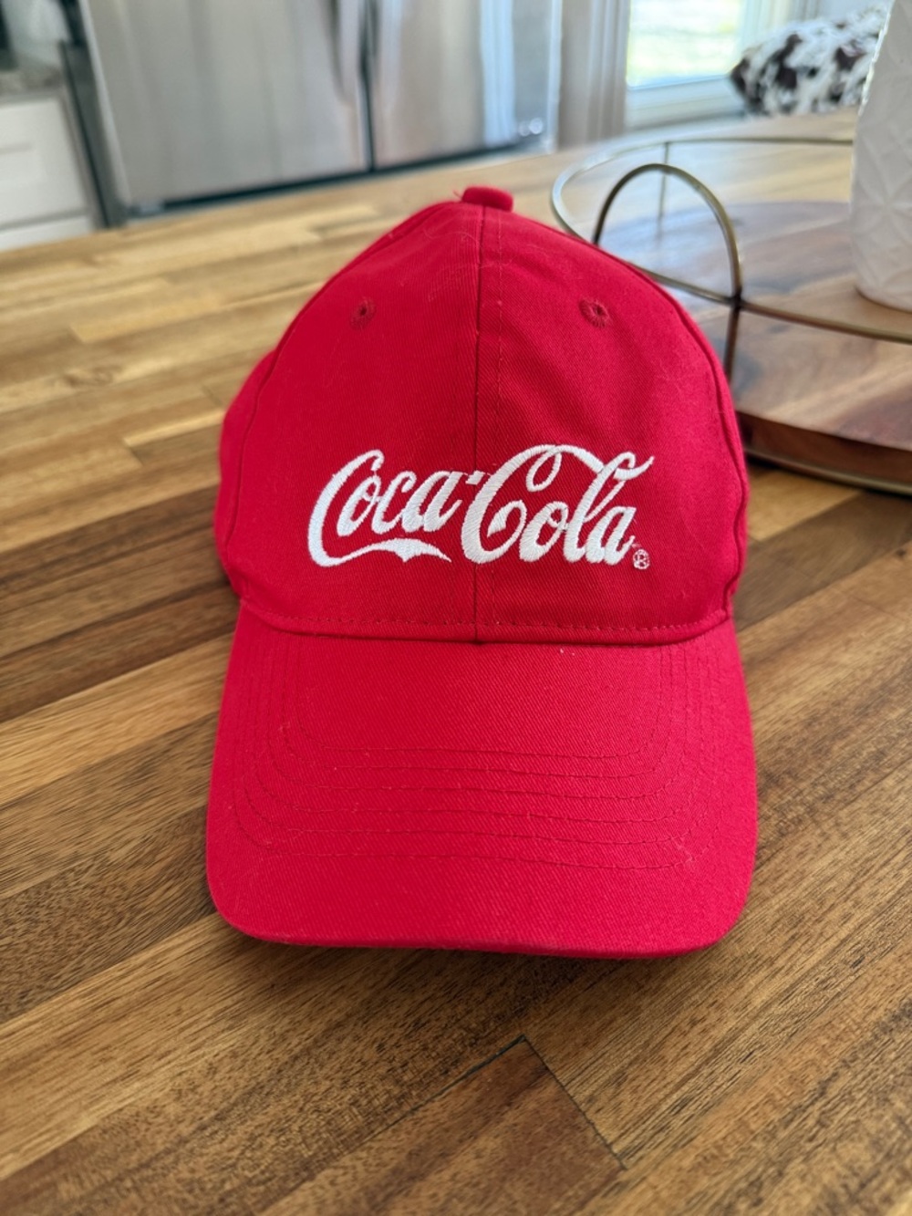 Coca-Cola Red Baseball Hat with White Script